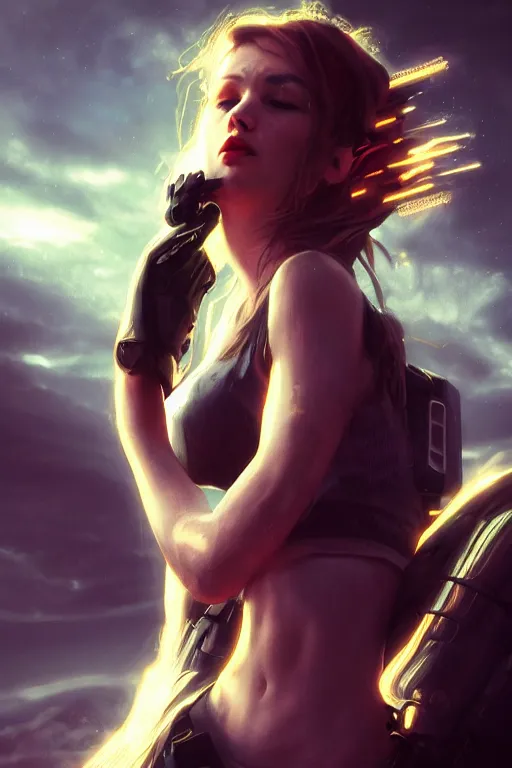 Image similar to The beautiful female personification of dubstep, dramatic lighting, cinematic, establishing shot, extremely high detail, foto realistic, cinematic lighting, post processed, concept art, high details, cinematic, 8k resolution, beautiful detailed, photorealistic, digital painting, artstation, concept art, smooth, sharp focus, artstation trending, octane render, unreal engine