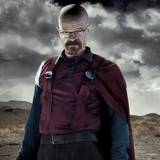 Prompt: walter white joins the avengers