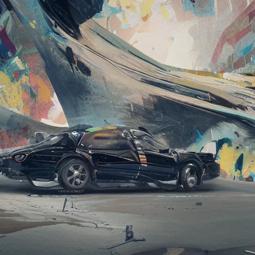 Image similar to car Ash Thorp khyzyl saleem car : medium size: in the coronation of napoleon painting : in oil liquid : 7, u, x, y, o graffiti big size forms: Kazimir Malevich big size forms : zaha hadid architecture big size forms: brutalist medium size forms: ultra realistic phtotography, keyshot, unreal engine 5, high reflections oil, liquid high glossy, high specularity, ultra detailed, 4k, 8k, 16k