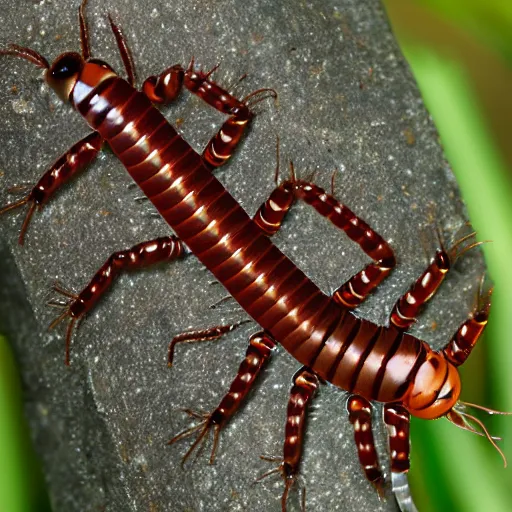 Image similar to gollum - faced centipede