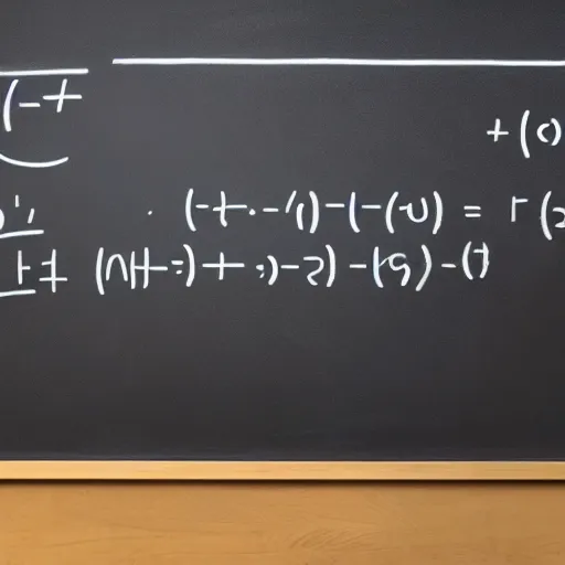 Image similar to brilliant mathematician writing on blackboard a formula for the perfect YouTube video