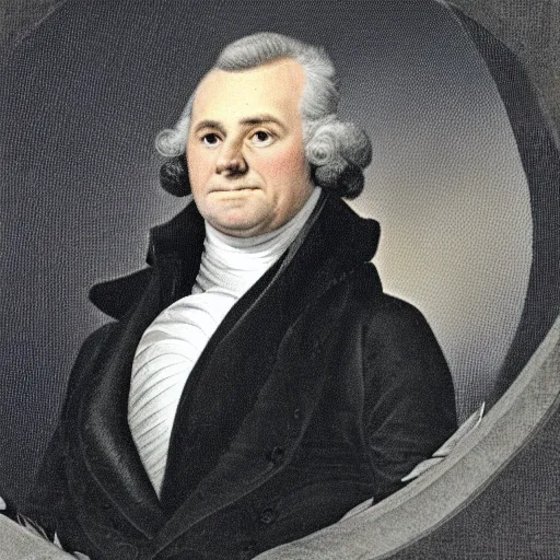 Prompt: Official Portrait of the United States President, 1808, he is a white male from Vermont