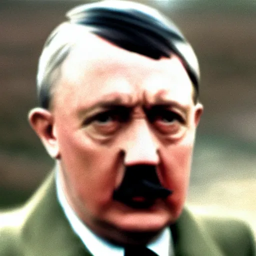 Prompt: still of a bird as adolf hitler, 8 k