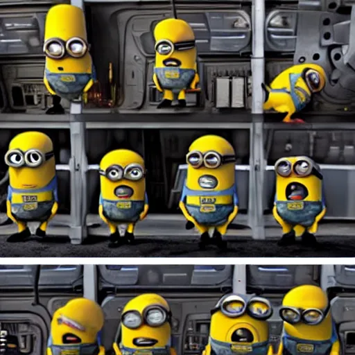 Image similar to minions in a star wars movie