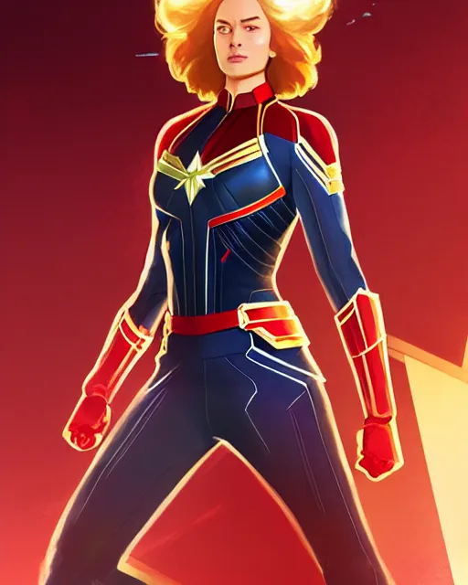 Prompt: Captain Marvel, sharp details, sharp focus, elegant, highly detailed, illustration, by Jordan Grimmer and greg rutkowski and PiNe(パイネ) and 薯子Imoko and 香川悠作 and wlop and maya takamura, intricate, beautiful, Trending artstation, pixiv, digital Art