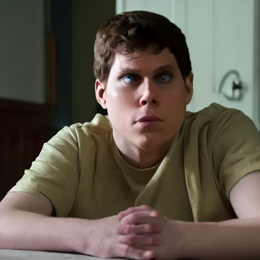 Image similar to Live Action Still of Jerma in Superbad, real life, hyperrealistic, ultra realistic, realistic, highly detailed, epic, HD quality, 8k resolution, body and headshot, film still