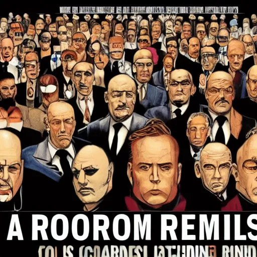 Image similar to a room full of criminals