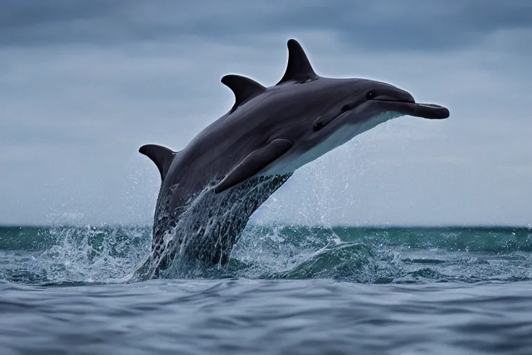 Prompt: a dolphin zebra!!! hybrid! hyper realistic!! realistic lighting!! wildlife photographer of the year!!! bold natural colors, national geographic, hd, wide angle, 8 k