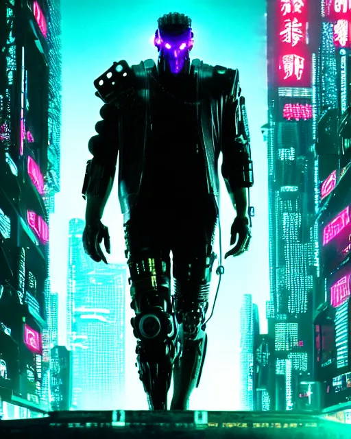 Prompt: film still of a monster, cyberpunk 4 k ultra detailed