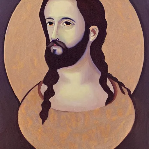 Prompt: a painting of god