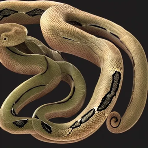 Image similar to snake with human arms