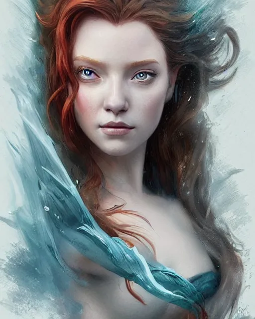 Image similar to princess ariel, hyper realistic face, beautiful eyes, fantasy art, in the style of greg rutkowski, intricate, hyper detailed, smooth