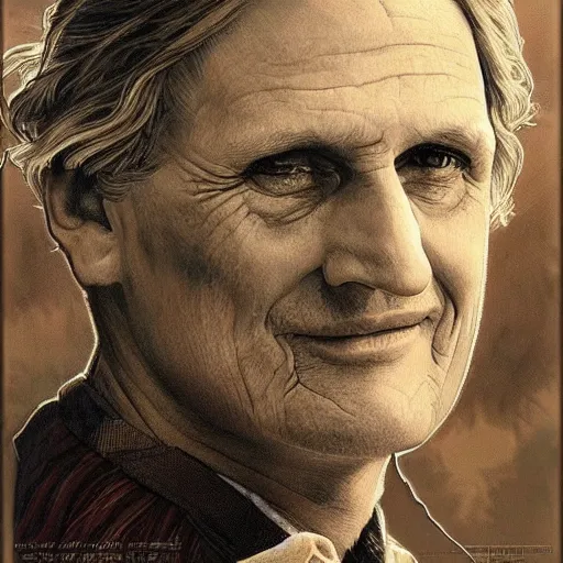 Image similar to amazing lifelike award winning pencil illustration of British actor stephen Lewis trending on art station artgerm Greg rutkowski alphonse mucha cinematic