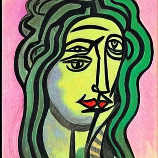 Prompt: Medusa by Picasso