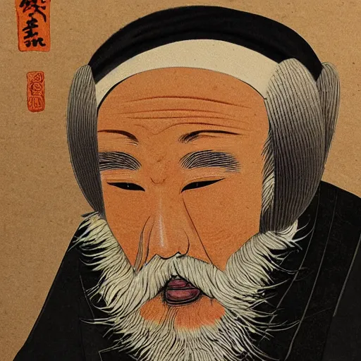 Prompt: extremely old japanese man, extreme detail