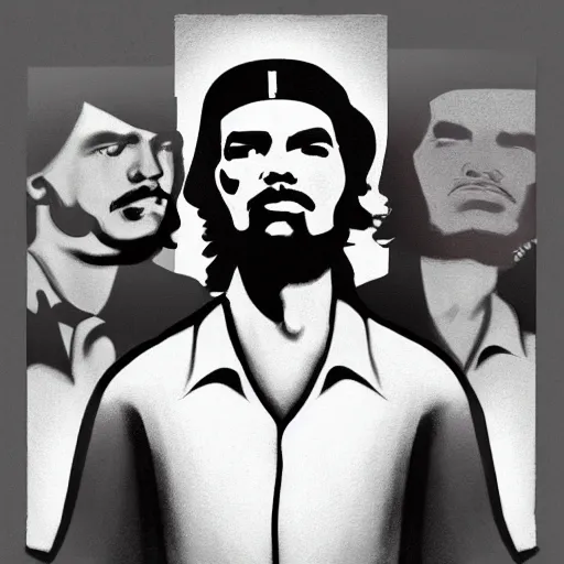 Image similar to Che Guevara speaks to the crowd by Raphael, Hopper, and Rene Magritte. detailed, romantic, enchanting, trending on artstation.