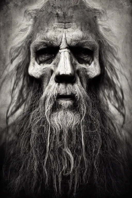 Prompt: portrait of the skull!!!!! ( ( of gandalf ) ) by lee jeffries