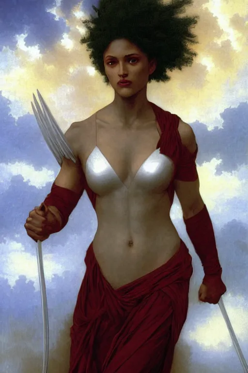 Image similar to Storm from the X-Men by William Adolphe Bouguereau