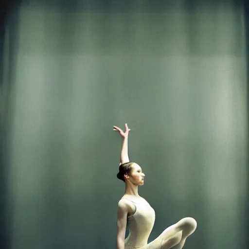 Image similar to portrait of a ballerina, cinematic light and reflections, beautiful dreamy lighting, by annie leibovitz,