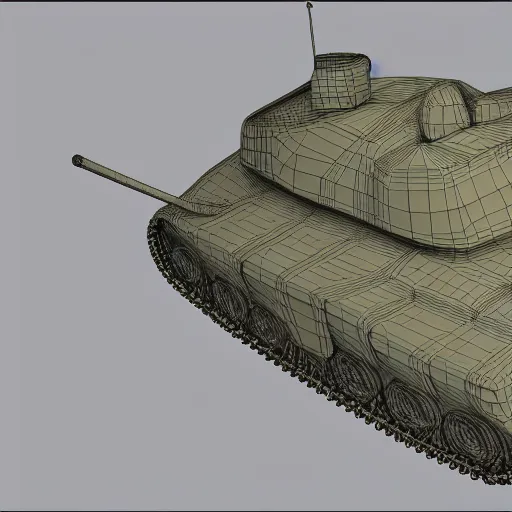 Image similar to detailed 3d model concept art for a tank made of human flesh in a body horror style