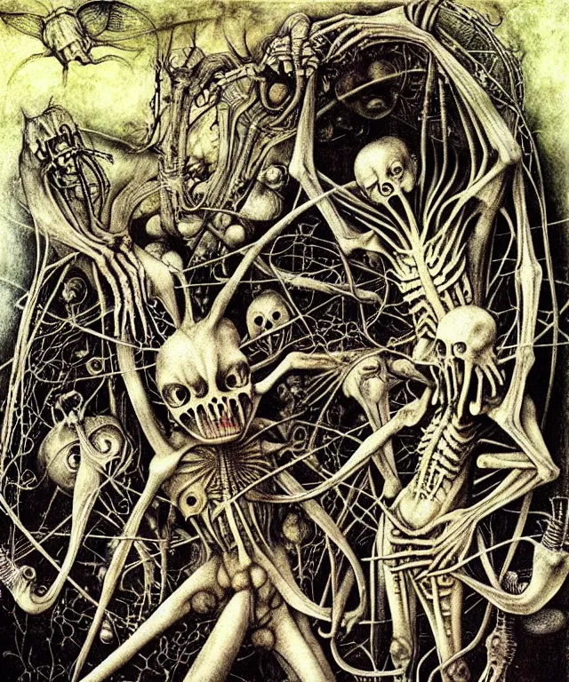 Prompt: realistic detailed photo of the miracle of life 666 369 23 13 93 by H.R.Giger, hieronymus bosch, by Ayami Kojima, Amano, Takato Yamamoto