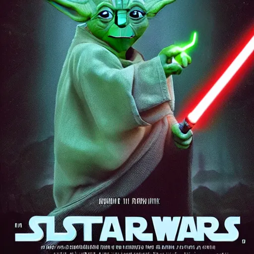 Image similar to “Movie poster for Yoda: A Star Wars Story”