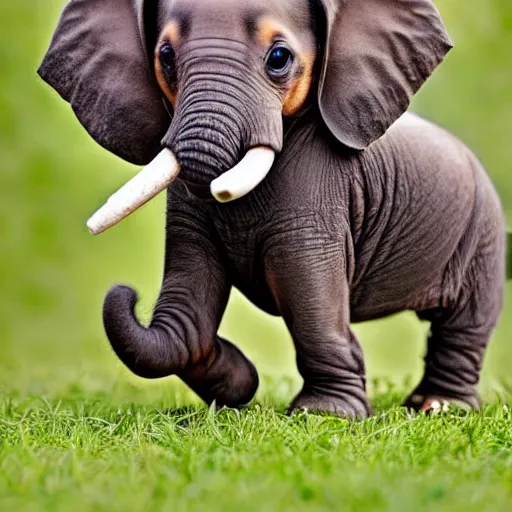 Image similar to a dachshund - elephant - elephant - dachshund, wildlife photography