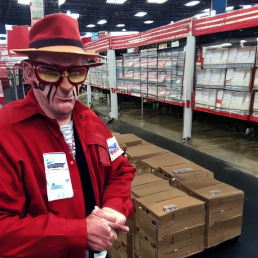 Image similar to Freddy Krueger working at Costco