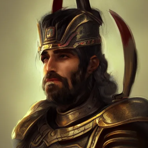 Image similar to portrait of a zarnaxian warrior, digital concept art, trending on artstation