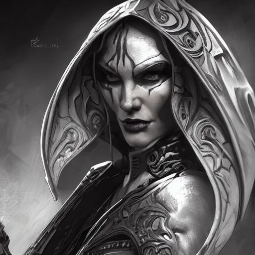 Prompt: beautiful female sith, intricate detail, royo, vallejo, frazetta, giger, whealan, hd, unreal engine,