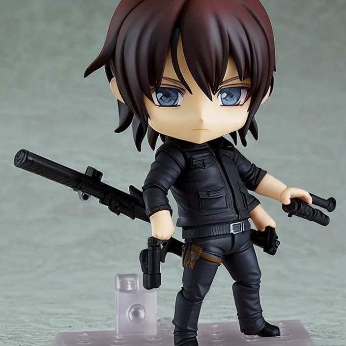 Prompt: norman reedus, an anime nendoroid of norman reedus, figurine, detailed product photo