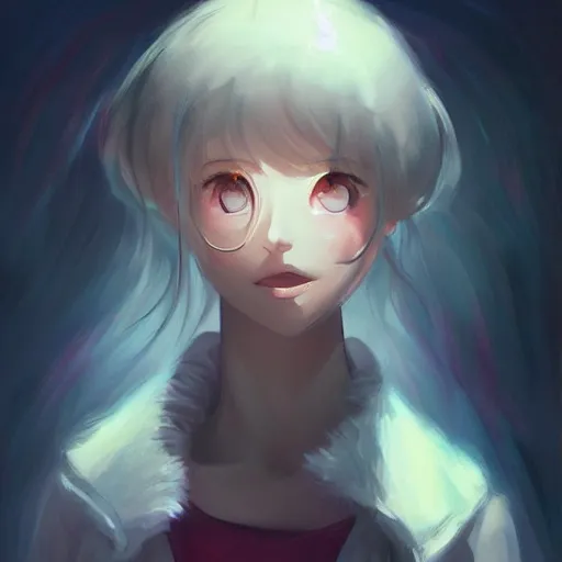 Image similar to beautiful huggy-wuggy from poppy-playtime the video game, digital painting by Hiyao Miyazaki, Studio Ghibli, Yanjun Cheng, portrait, cinematic lighting, highly detailed, concept art, Atmosphere, illustration, smooth, sharp focus, editor's pickup, trending on artstation, trending on deviantart