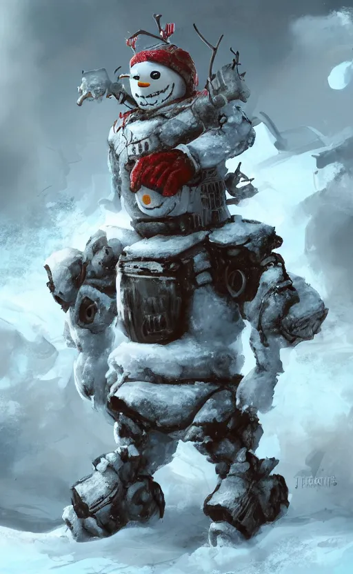 Image similar to a snowman depicted and made into a transformer, hybrid, dynamic lighting, photorealistic fantasy concept art, trending on art station, stunning visuals, creative, cinematic, ultra detailed