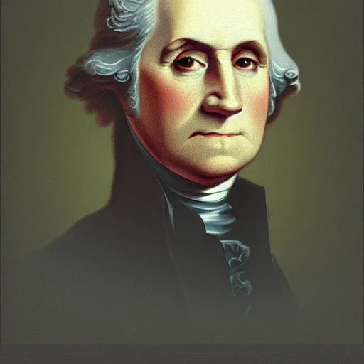 Prompt: photo of George Washington in real life kodak ultramax 400, 35mm, full-HD
