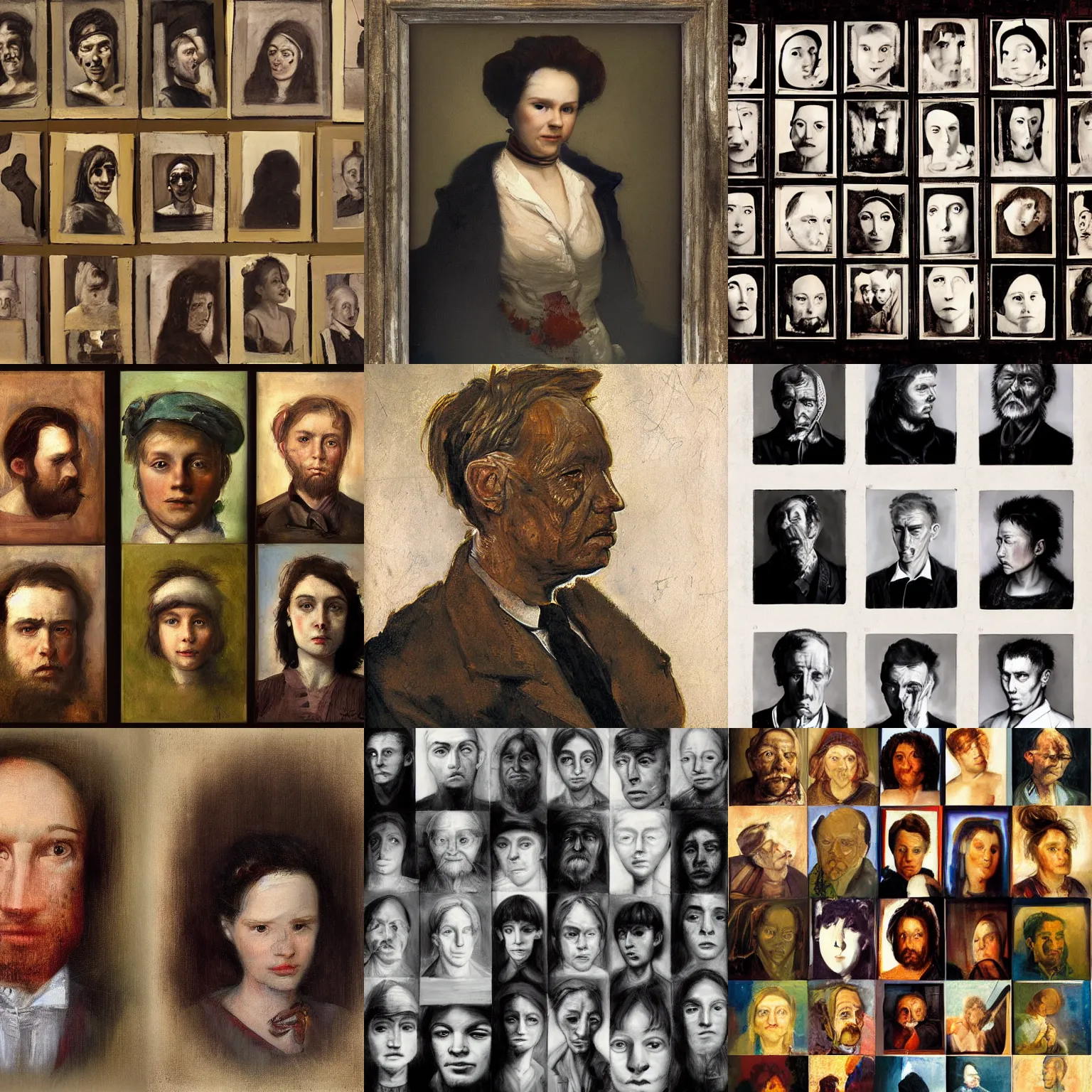 Prompt: the lost portraits by leon spillaert