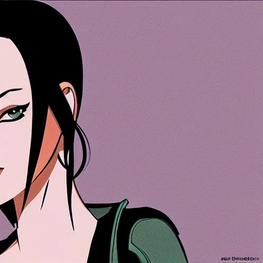 Image similar to scarlett johansson as aeon flux cartoon, photo real, smooth, sharp, intricate detail, dramatic lighting