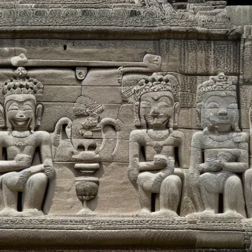 Image similar to snoopy angkor wat bas relief