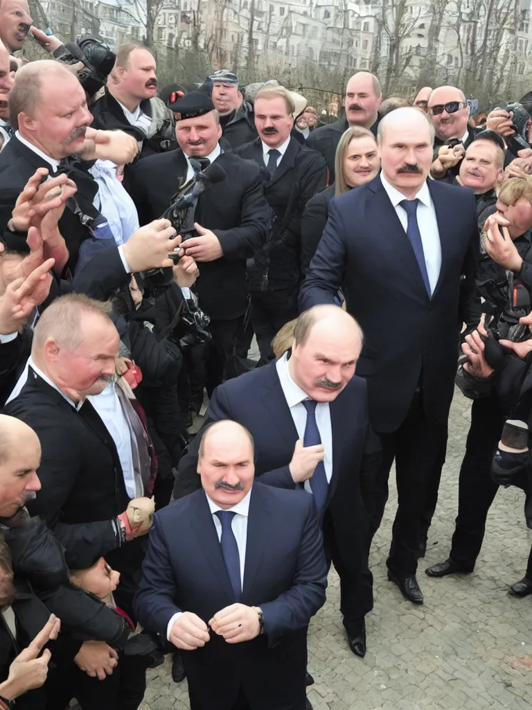 Prompt: lukashenka with pigface