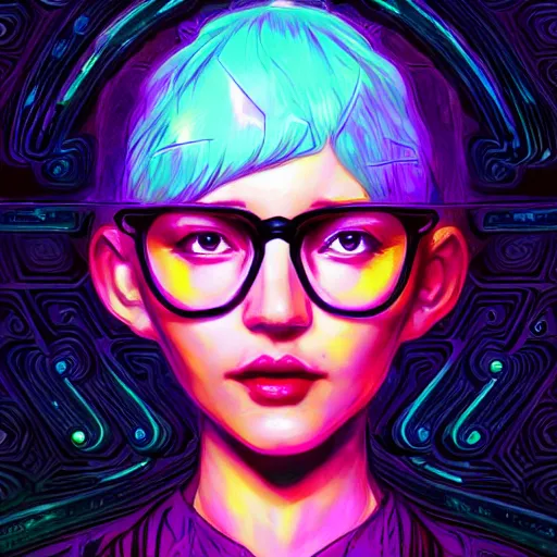 Image similar to skill magic geek inside matrix deepdream radiating a glowing aura stuff loot legends stylized digital illustration video game icon artstation lois van baarle, ilya kuvshinov, rossdraws,