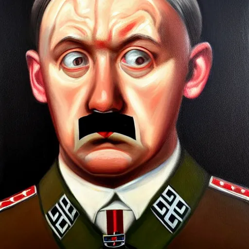 Image similar to facial portrait of kevin durant as adolf hitler, german chancellor, 1 9 3 3, oil on canvas painting by william sidney mount, trending on artstation