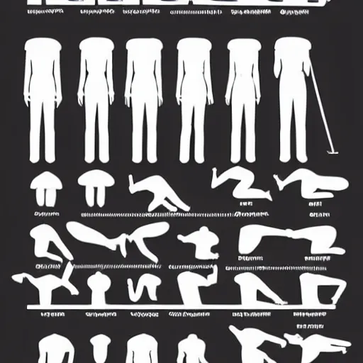 Prompt: ikea instruction sheet for 6 kama sutra positions, detailed diagrams.