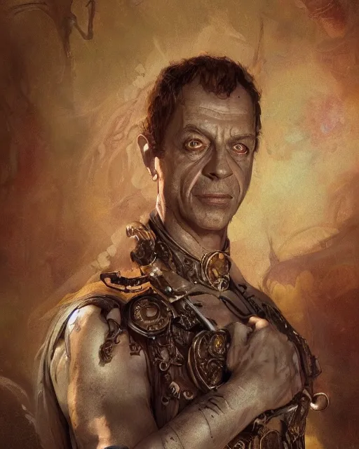 Image similar to portrait of don knotts, fantasy character portrait, ultra realistic, concept art, intricate details, highly detailed by greg rutkowski, gaston bussiere, craig mullins, simon bisley