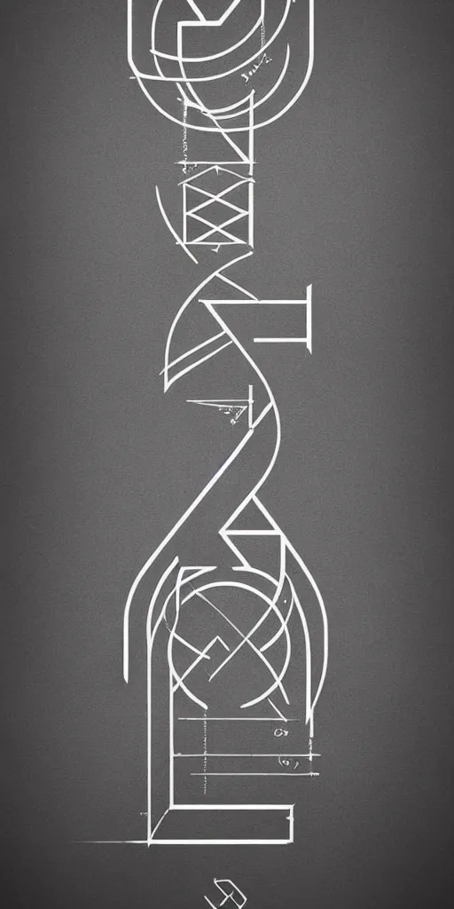 Prompt: Experiment with 2D and 3D design hierarchy and balance abstract concept design, perfect letters, Sindarin language, coherent, Behance, smooth