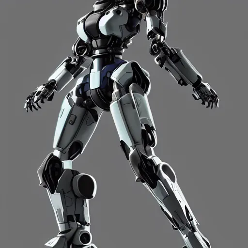 Image similar to a female transformer mecha, very symmetrical body, highly detailed, by vitaly bulgarov, by yoji shinkawa, by joss nizzi, by shoji kawamori, metal gear solid, zone of the enders, armored core, transformers cinematic universe, deviantart, artstation, render, unreal engine