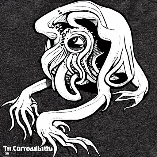 Image similar to Cthulhu getting mad while playing video games