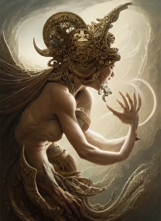 Image similar to goddess of balance and judgement, elegant, highly detailed, centered, digital painting, artstation, concept art, smooth, sharp focus, illustration, artgerm, tomasz alen kopera, peter mohrbacher, donato giancola, joseph christian leyendecker, wlop, frank frazetta