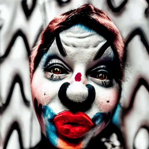 Image similar to Clown girl.