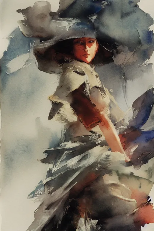 Image similar to small centered on watercolor paper, paint brush strokes, abstract watercolor painting of romantic voyage, cinematic light, national romanticism by anders zorn, by hans dahl, by jesper ejsing, by greg rutkowski, by greg manchess, by tyler edlin, by craig mullins