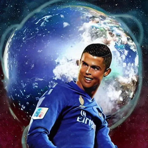 Prompt: ronaldo in space