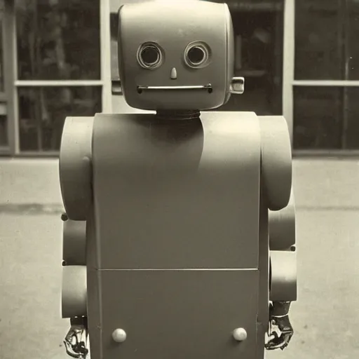 Image similar to robot by Diane Arbus